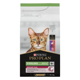 Pro Plan STERILISED корм для кастрированных привередливых кошек, Утка и Печень