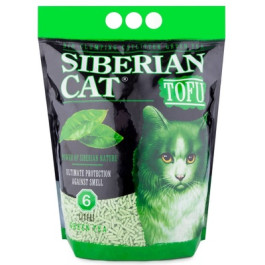 Сибирская кошка Комкующийся наполнитель Тофу Зеленый чай 6л 2,8кг