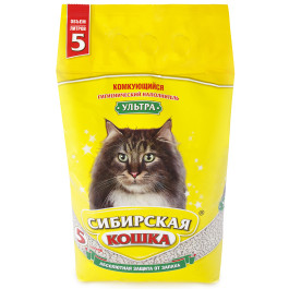 Сибирская кошка Комкующийся наполнитель Ультра