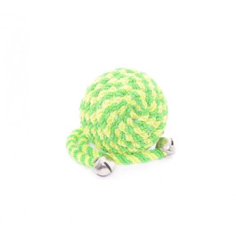 Papillon Игрушка для кошек Мячик с бубенчиком, зеленый, нейлон, 5 см