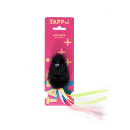 Tappi Игрушка для кошек Мышь "Саваж" из натурального меха норки с хвостом из лент
