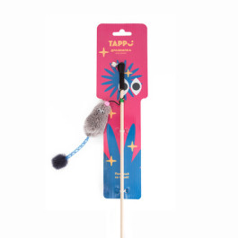 Tappi Игрушка для кошек Дразнилка "Тилия" мышь с кошачьей мятой на веревке