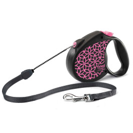 TRIOL Поводок-рулетка для собак Flexi Life Pink 5м, трос