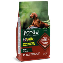 Monge Dog BWild Grain Free беззерновой корм для собак всех пород Ягненок с картофелем 12кг