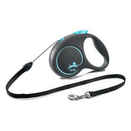 FLEXI Black Design тросовый поводок-рулетка для собак, синий