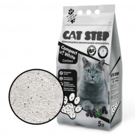 CAT STEP Compact White Carbon комкующийся наполнитель с активированным углем