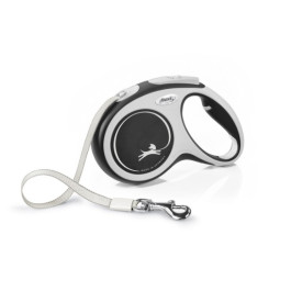 FLEXI New Comfort ременной поводок-рулетка для собак,  черный