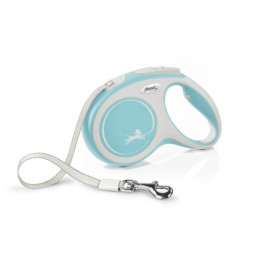 FLEXI New Comfort ременной поводок-рулетка для собак, светло-голубой
