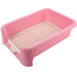 Triol Туалет для собак P587 сетка в комплекте, розовый, 400*400*155мм
