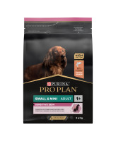 Pro Plan Small & Mini корм для собак мелких пород с чувствительной кожей, лосось/рис