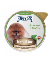 Happy Dog Nature Line паштет для собак и щенков Ягненок с рисом 125г