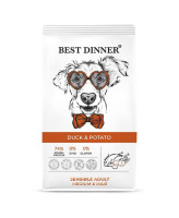 Best Dinner Medium&Maxi Duck & Potato Корм для собак средних и крупных пород Утка с картофелем
