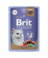 Brit Premium Пауч для кошек ассорти из птицы в желе 85г