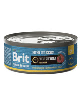 Brit Premium by Nature консервы с телятиной и языком для собак мелких пород 100г