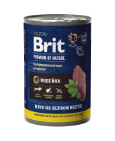 Brit Premium by Nature консервы с индейкой для щенков всех пород 410г