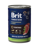 Brit Premium by Nature консервы с телятиной для щенков всех пород 410г