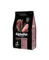 AlphaPet Superpremium Сухой корм для стерилизованных кошек с уткой и индейкой