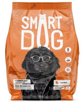 Smart Dog корм для взрослых собак крупных пород с индейкой