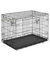 MidWest Клетка для собак iCrate 2 двери, черная 91х58х64h см