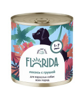 FLORIDA консервы для собак Лосось с грушей