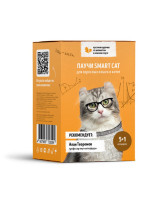 Smart Cat  Набор паучей 5+1 для кошек и котят Кусочки курочки со шпинатом в нежном соусе, 85г пауч