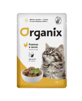 Organix Паучи для котят Курица в желе 85г
