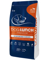 Dog Lunch Premium Корм для собак средних и крупных пород с Ягненком и рисом