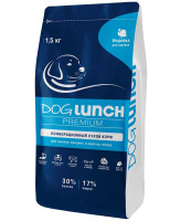 Dog Lunch Premium Корм для щенков средних и крупных пород с Индейкой