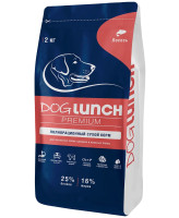Dog Lunch Premium Корм для собак средних и крупных пород с Лососем