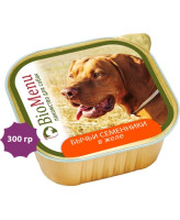 BioMenu консервы лакомство для собак Бычьи семенники в желе 300г ламистер