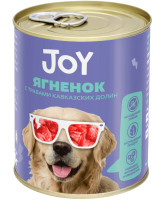 JOY консервы для собак средних и крупных пород Беззерновые Ягненок с травами 340г