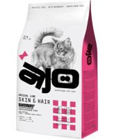 AJO Skin & Hair корм низкозерновой для кошек Здоровая кожа и шерсть