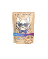 Best Dinner Holistic Тунец с крабом в соусе консервы для кошек 85г пауч