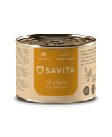 SAVITA консервы для собак Курица с морковью и зеленым горошком