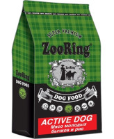 ZooRing Корм для собак Active Dog Мясо молодых бычков и рис