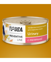 FLORIDA Urinary Консервы для кошек Профилактика мочекаменной болезни, с телятиной 100г