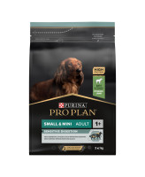 Pro Plan Small & Mini корм для собак мелких пород с чувствительным пищеварением, ягненок/рис
