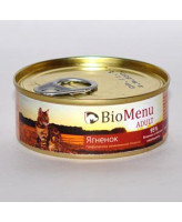 BioMenu консервы для кошек паштет с Ягненком 100г