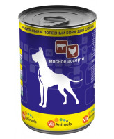 VitAnimals консервы для собак Мясное ассорти