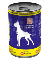 VitAnimals консервы для собак Ягненок с рисом