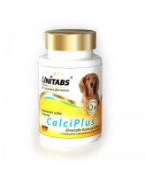 Unitabs CalciPlus Кальций, фосфор и витамин Д для костей и зубов собак всех возрастов 100таб.