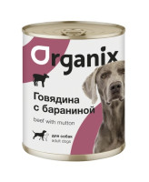Organix Консервы для собак Говядина с Бараниной
