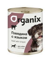 Organix Консервы для собак Говядина с Языком