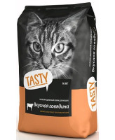 Тasty корм для взрослых кошек Говядина 10кг
