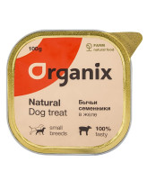 Organix Влажное лакомство для собак бычьи семенники в желе, измельченные 100г