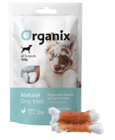 Organix Лакомство для собак "Куриное филе на косточке с кальцием" (100% мясо) 100г