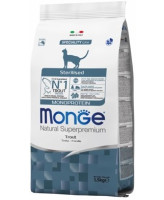 Monge Cat Monoprotein Sterilised Trout корм для стерилизованных кошек с форелью 10кг