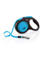 FLEXI New Neon ременной поводок-рулетка для собак, голубой
