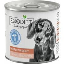 ZOODIET Perfect Weight консервы для собак идеальный вес Желудочки индюшиные 240г